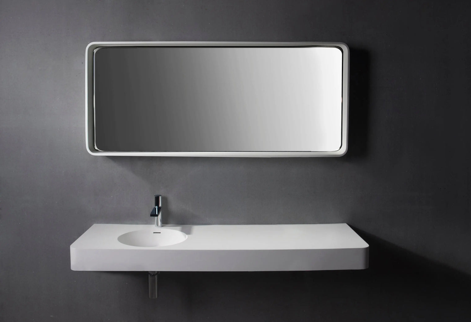 Cirque WM 120L-WALL MOUNT WASHBASINS-訂造一體無縫洗手盆,Tailor made Washbasins,waterbasin hk, 浴室物料,浴室裝修,訂造洗手盆,浴室翻新,Bathroomware ,Bespoke bathroom,浴室配件,訂造浴室潔具,訂造浴室傢俬,香港 浴室設計 公司,best custom bathroom furniture HK, Infinite Bath