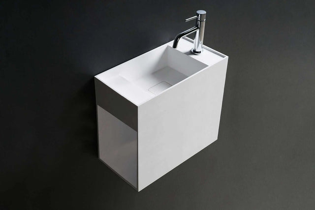 CUBE-X WM 50 w/Side Shelf-WALL MOUNT WASHBASINS-訂造一體無縫洗手盆,Tailor made Washbasins,waterbasin hk, 浴室物料,浴室裝修,訂造洗手盆,浴室翻新,Bathroomware ,Bespoke bathroom,浴室配件,訂造浴室潔具,訂造浴室傢俬,香港 浴室設計 公司,best custom bathroom furniture HK, Infinite Bath