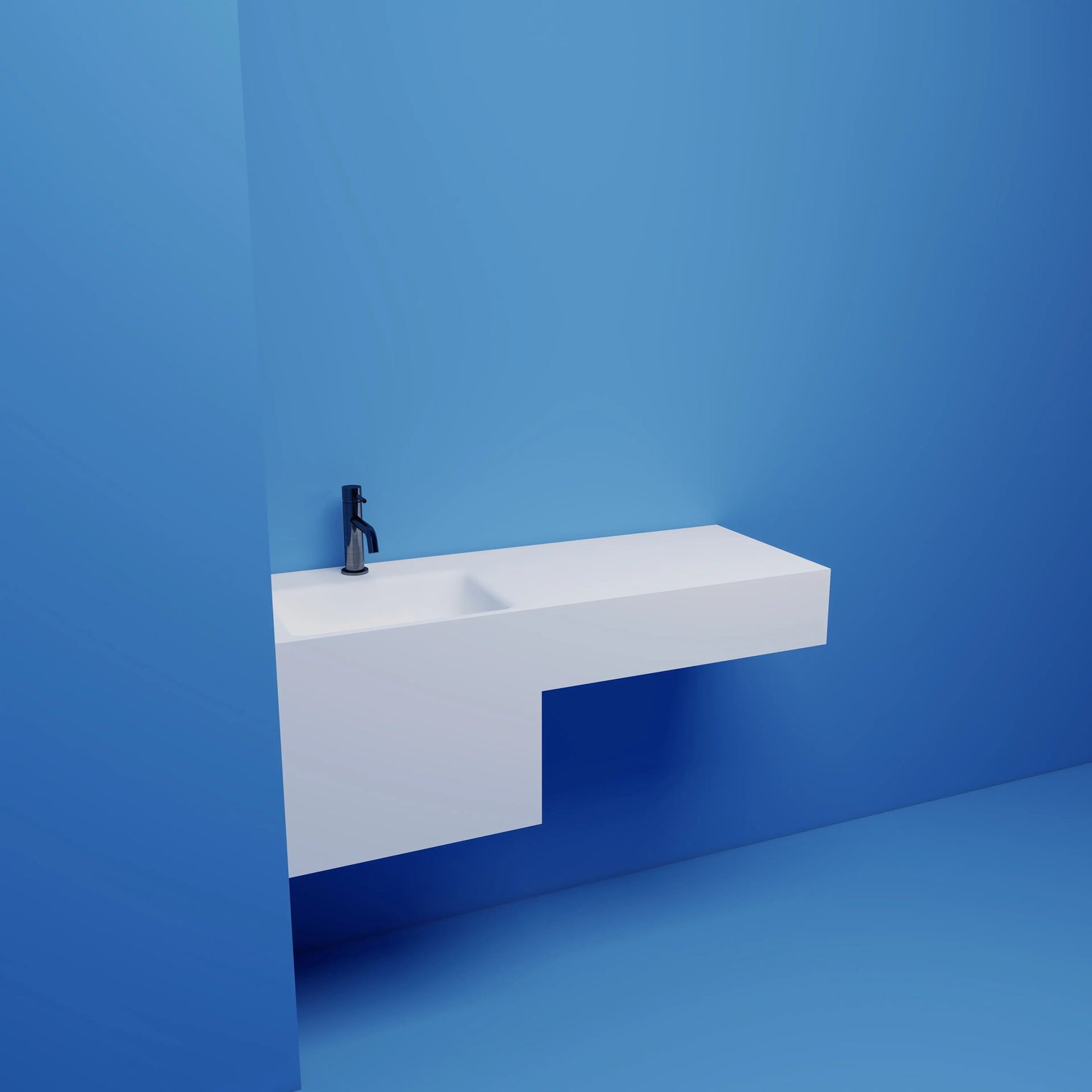 TETRIS CUT-TO-FIT Basin on left INFINITE BATH