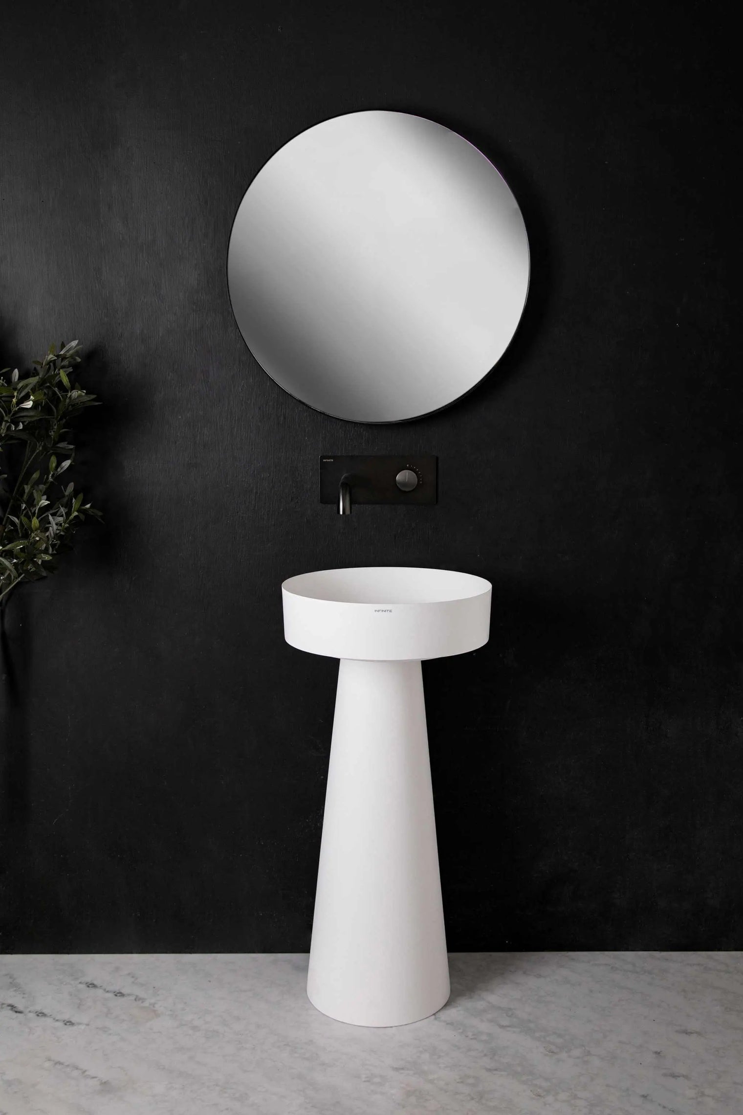 pedestal basin Float P D40 w/Pedestal-PEDESTAL WASHBASINS-訂造一體無縫洗手盆,Tailor made Washbasins,waterbasin hk, 浴室物料,浴室裝修,訂造洗手盆,浴室翻新,Bathroomware ,Bespoke bathroom,浴室配件,訂造浴室潔具,訂造浴室傢俬,香港 浴室設計 公司,best custom bathroom furniture HK, Infinite Bath