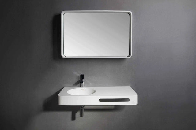 Cirque WM 75L with Towel Bar-WALL MOUNT WASHBASINS-訂造一體無縫洗手盆,Tailor made Washbasins,waterbasin hk, 浴室物料,浴室裝修,訂造洗手盆,浴室翻新,Bathroomware ,Bespoke bathroom,浴室配件,訂造浴室潔具,訂造浴室傢俬,香港 浴室設計 公司,best custom bathroom furniture HK, Infinite Bath