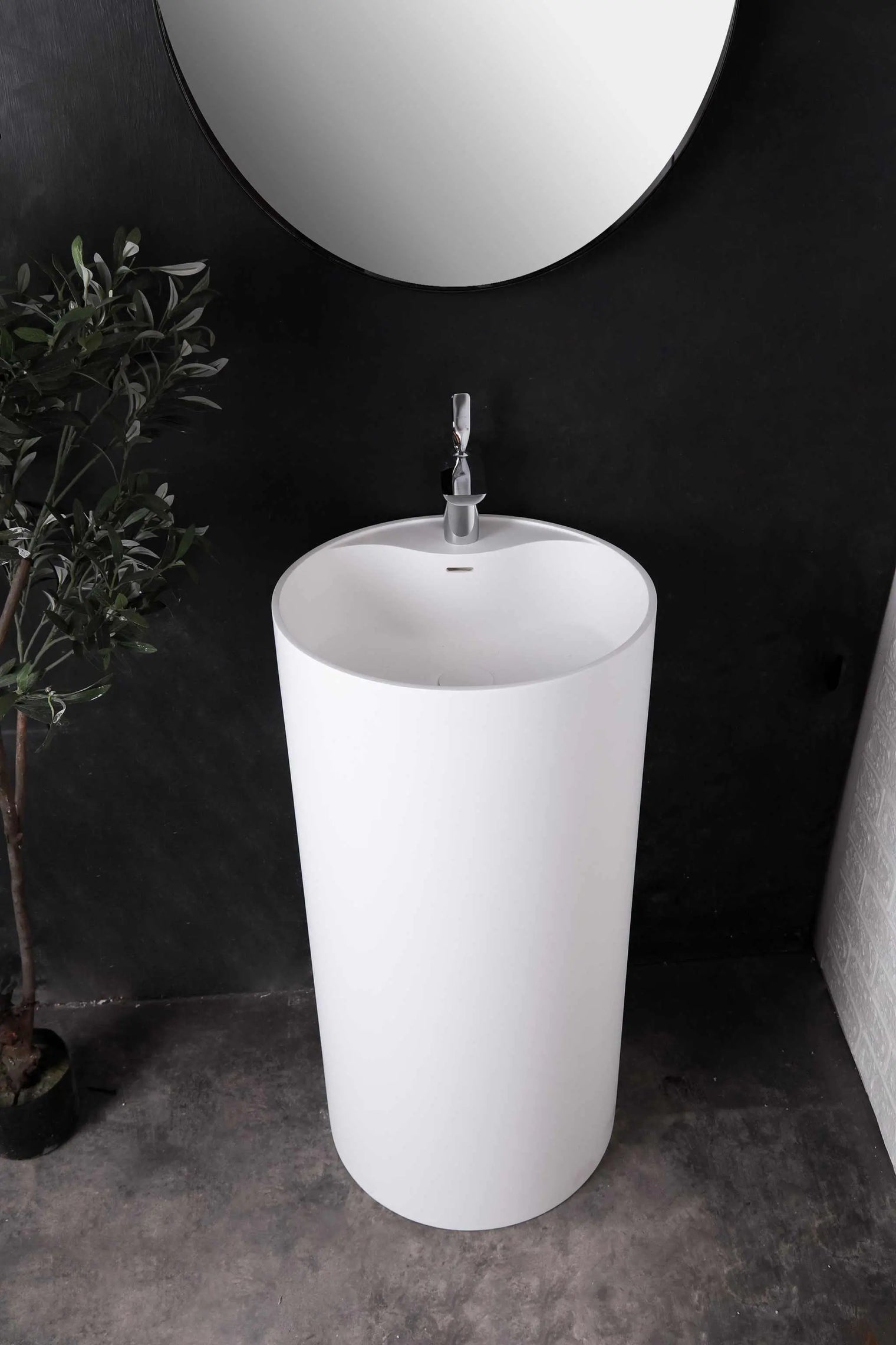 pedestal basin Badia P 45-PEDESTAL WASHBASINS-訂造一體無縫洗手盆,Tailor made Washbasins,waterbasin hk, 浴室物料,浴室裝修,訂造洗手盆,浴室翻新,Bathroomware ,Bespoke bathroom,浴室配件,訂造浴室潔具,訂造浴室傢俬,香港 浴室設計 公司,best custom bathroom furniture HK, Infinite Bath