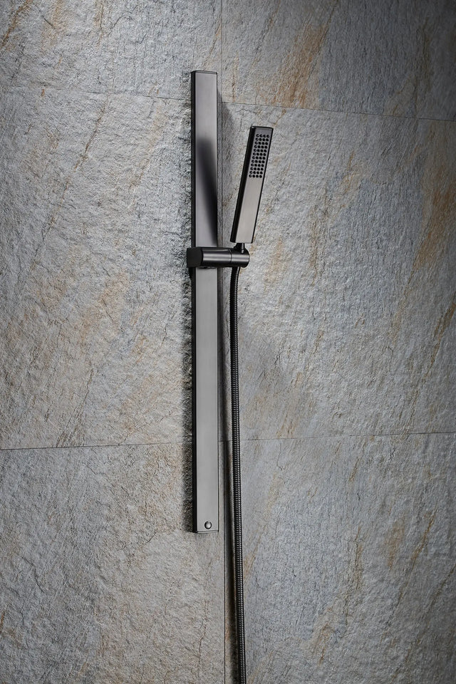 Shower Sliding Bar H82 w/ Hand Shower-Sliding Bar-INFINITE BATH-訂造洗手盆,浴室翻新, small size bathtubs, custom-made bathtub HK,freestanding bathtub Hong Kong, 獨立式 浴缸 香港, premium bathtub brands HK, Where to buy bathtubs in Hong Kong, best custom bathroom furniture HK, Infinite Bath, Infinite浴缸, Cloakroom,Vanities, Mirrors,Bathroom Furniture, 浴室裝修,浴室 櫃 訂造