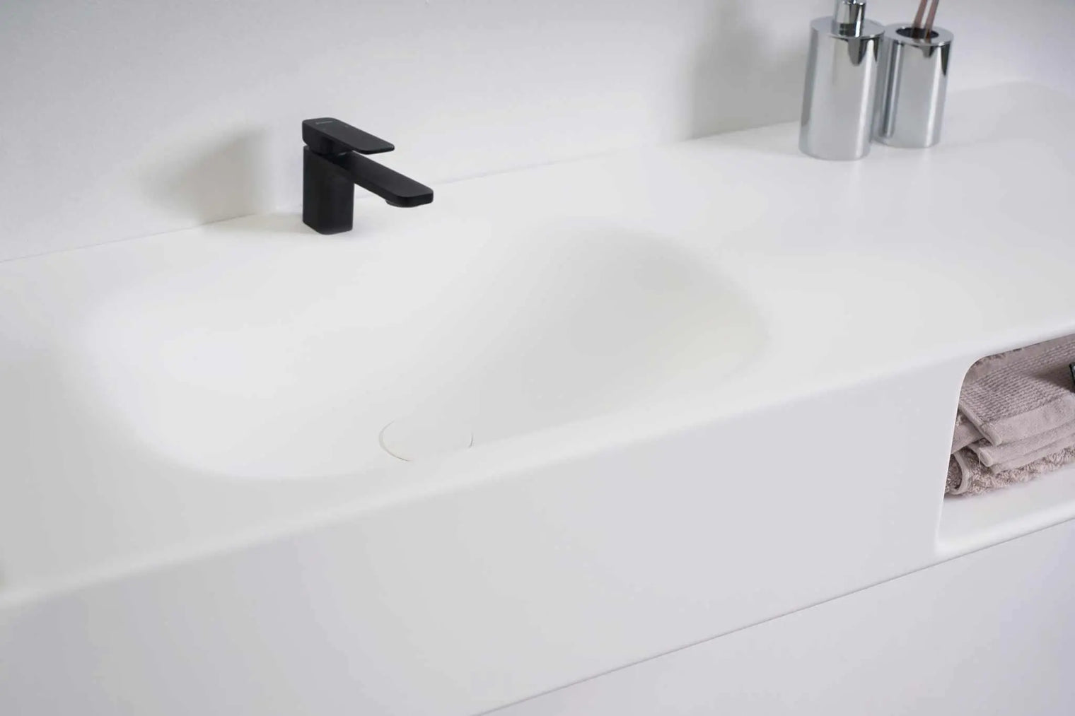 Spio WM 140L w/Shelf-WALL MOUNT WASHBASINS-訂造一體無縫洗手盆,Tailor made Washbasins,waterbasin hk, 浴室物料,浴室裝修,訂造洗手盆,浴室翻新,Bathroomware ,Bespoke bathroom,浴室配件,訂造浴室潔具,訂造浴室傢俬,香港 浴室設計 公司,best custom bathroom furniture HK, Infinite Bath