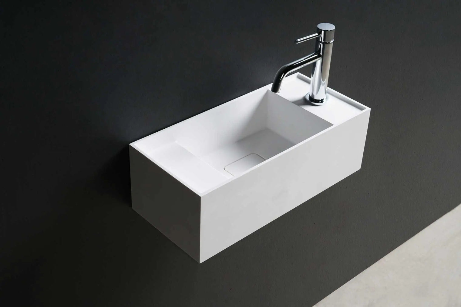 CUBE-X WM 45-WALL MOUNT WASHBASINS-訂造一體無縫洗手盆,Tailor made Washbasins,waterbasin hk, 浴室物料,浴室裝修,訂造洗手盆,浴室翻新,Bathroomware ,Bespoke bathroom,浴室配件,訂造浴室潔具,訂造浴室傢俬,香港 浴室設計 公司,best custom bathroom furniture HK, Infinite Bath