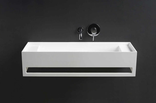 CUBE-X WM 100 w/Towel Bar & Deck-WALL MOUNT WASHBASINS-訂造一體無縫洗手盆,Tailor made Washbasins,waterbasin hk, 浴室物料,浴室裝修,訂造洗手盆,浴室翻新,Bathroomware ,Bespoke bathroom,浴室配件,訂造浴室潔具,訂造浴室傢俬,香港 浴室設計 公司,best custom bathroom furniture HK, Infinite Bath