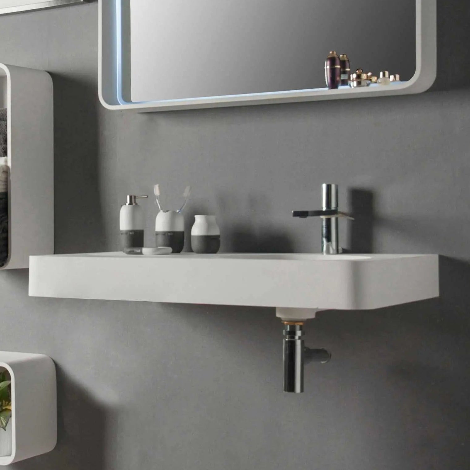 Cirque WM 55R-WALL MOUNT WASHBASINS-訂造一體無縫洗手盆,Tailor made Washbasins,waterbasin hk, 浴室物料,浴室裝修,訂造洗手盆,浴室翻新,Bathroomware ,Bespoke bathroom,浴室配件,訂造浴室潔具,訂造浴室傢俬,香港 浴室設計 公司,best custom bathroom furniture HK, Infinite Bath