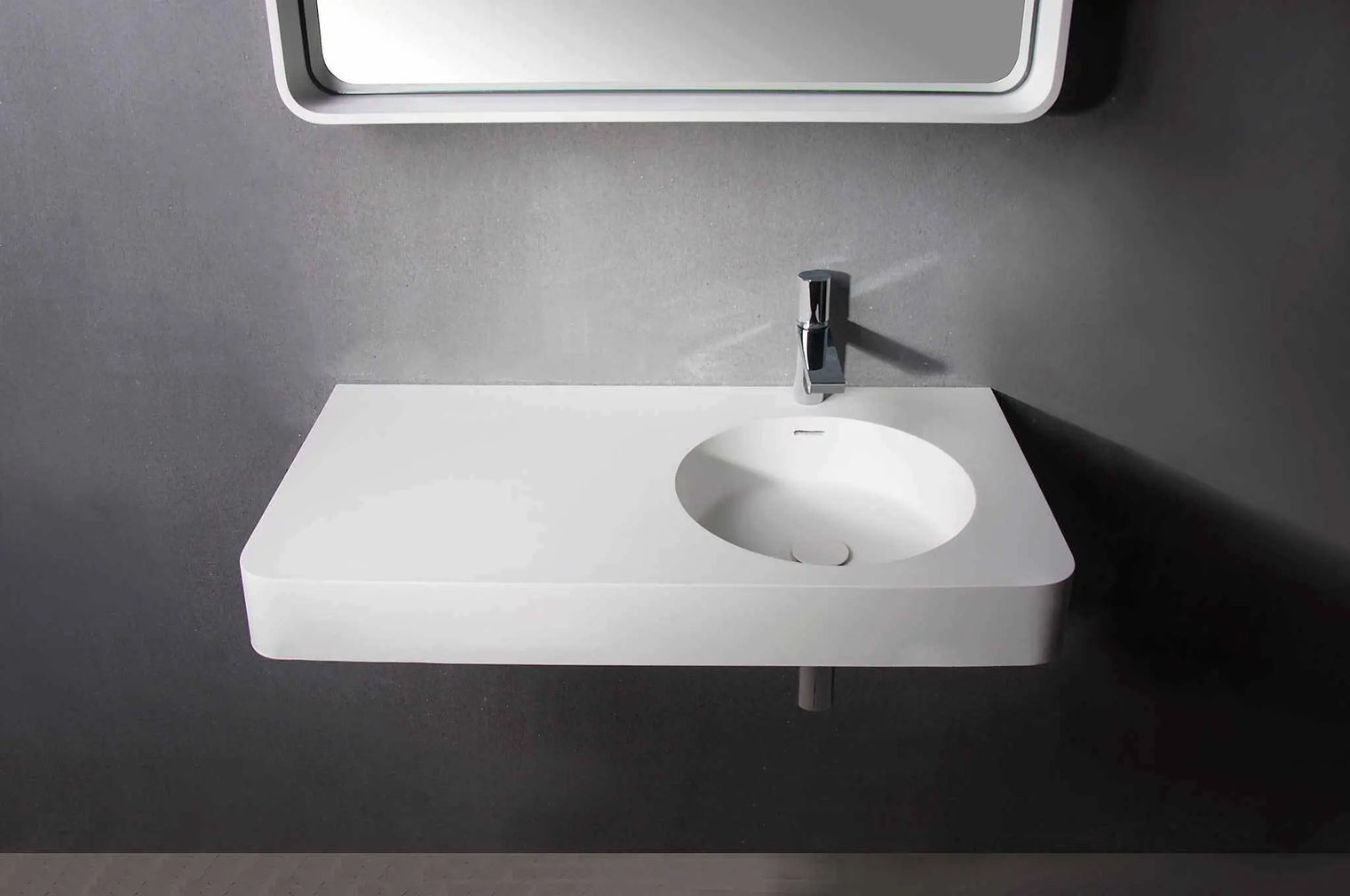 Cirque WM 55R-WALL MOUNT WASHBASINS-訂造一體無縫洗手盆,Tailor made Washbasins,waterbasin hk, 浴室物料,浴室裝修,訂造洗手盆,浴室翻新,Bathroomware ,Bespoke bathroom,浴室配件,訂造浴室潔具,訂造浴室傢俬,香港 浴室設計 公司,best custom bathroom furniture HK, Infinite Bath
