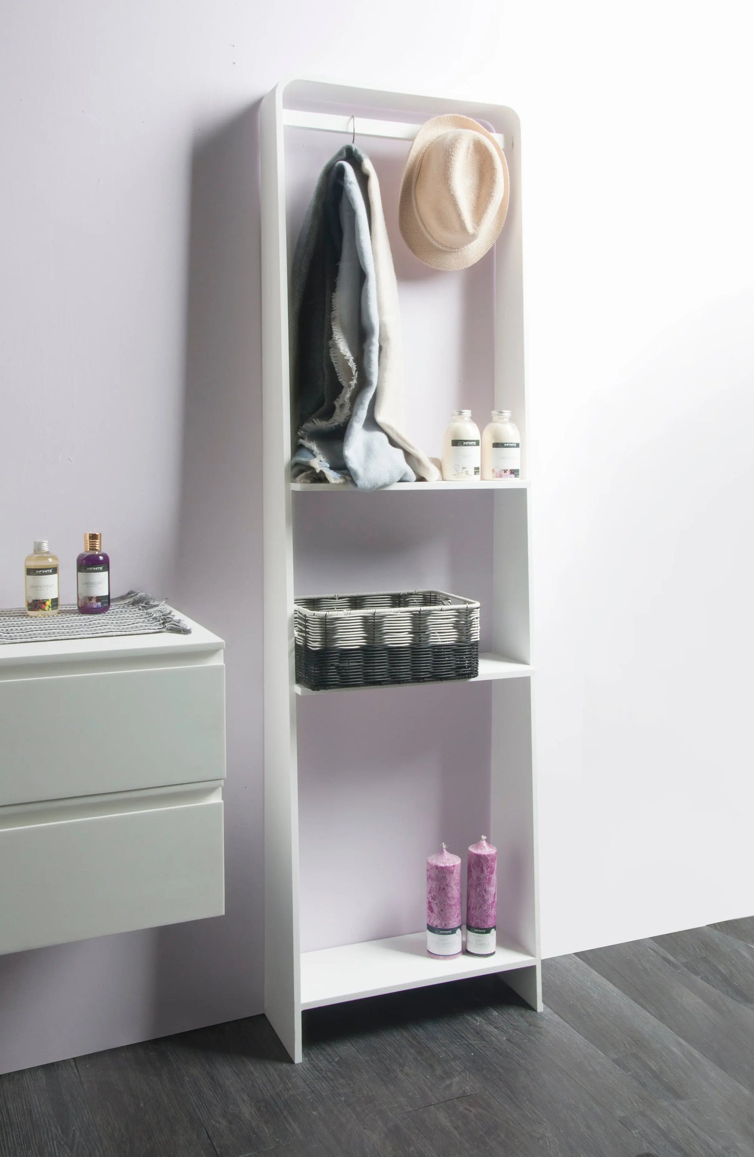 CIRQUE 202 Ladder Shelf-8050 Solid Surfaces Home-INFINITE-訂造洗手盆,浴室翻新, small size bathtubs, custom-made bathtub HK,freestanding bathtub Hong Kong, 獨立式 浴缸 香港, premium bathtub brands HK, Where to buy bathtubs in Hong Kong, best custom bathroom furniture HK, Infinite Bath, Infinite浴缸, Cloakroom,Vanities, Mirrors,Bathroom Furniture, 浴室裝修,浴室 櫃 訂造