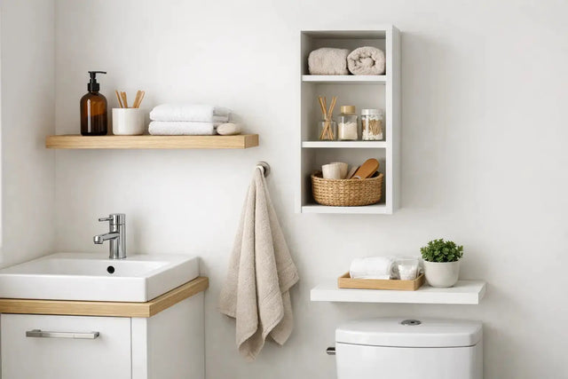 Small Bathroom Storage, Done Minimally