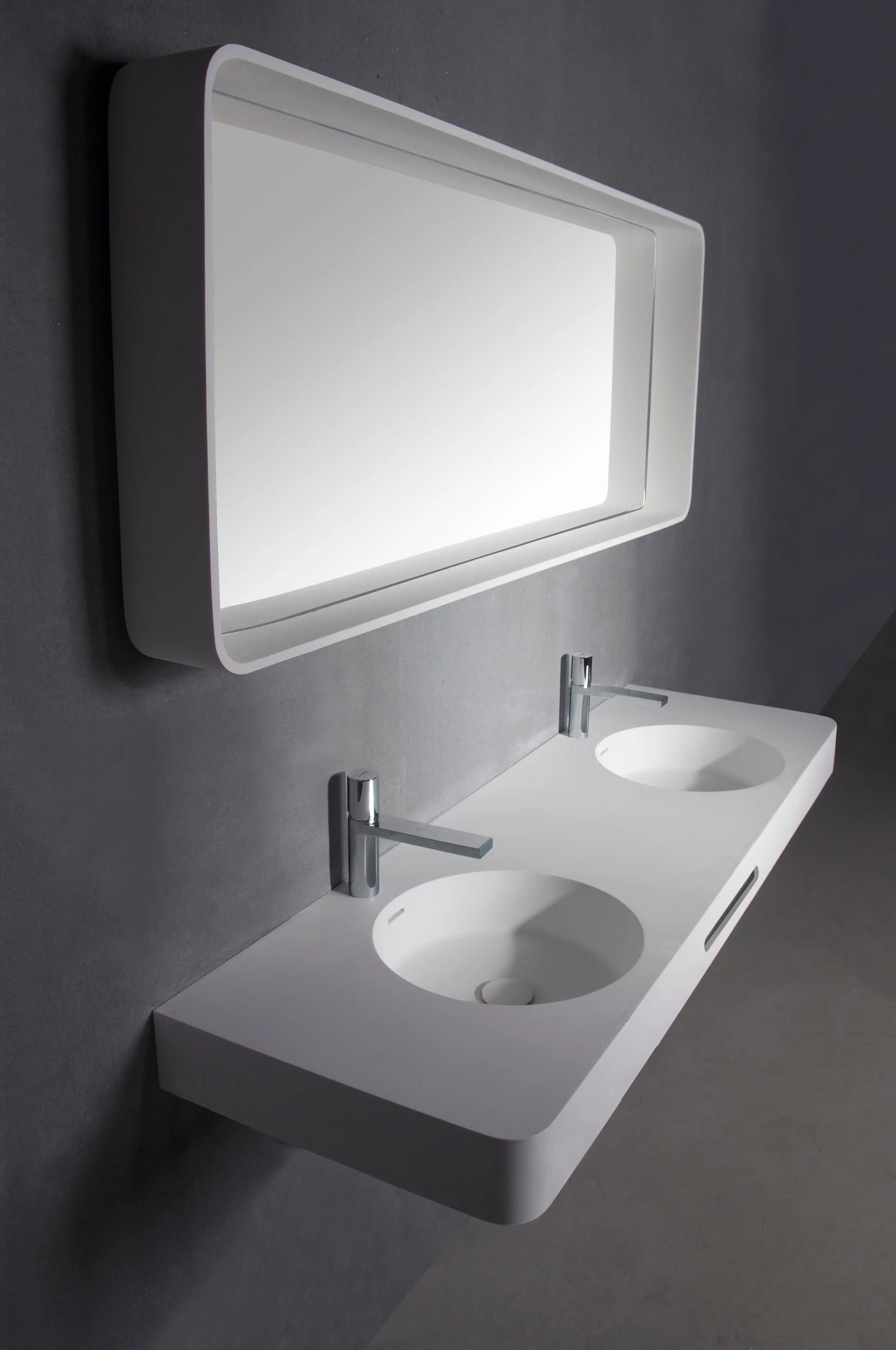 Cirque WM 150DB with Towel Bar-WALL MOUNT WASHBASINS-訂造一體無縫洗手盆,Tailor made Washbasins,waterbasin hk, 浴室物料,浴室裝修,訂造洗手盆,浴室翻新,Bathroomware ,Bespoke bathroom,浴室配件,訂造浴室潔具,訂造浴室傢俬,香港 浴室設計 公司,best custom bathroom furniture HK, Infinite Bath