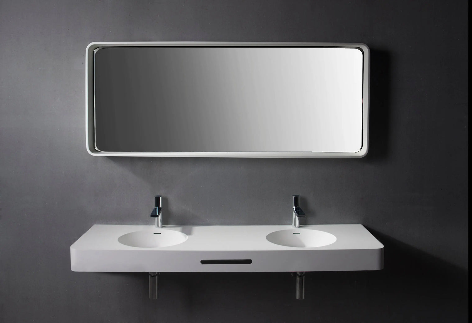 Cirque WM 150DB with Towel Bar-WALL MOUNT WASHBASINS-訂造一體無縫洗手盆,Tailor made Washbasins,waterbasin hk, 浴室物料,浴室裝修,訂造洗手盆,浴室翻新,Bathroomware ,Bespoke bathroom,浴室配件,訂造浴室潔具,訂造浴室傢俬,香港 浴室設計 公司,best custom bathroom furniture HK, Infinite Bath