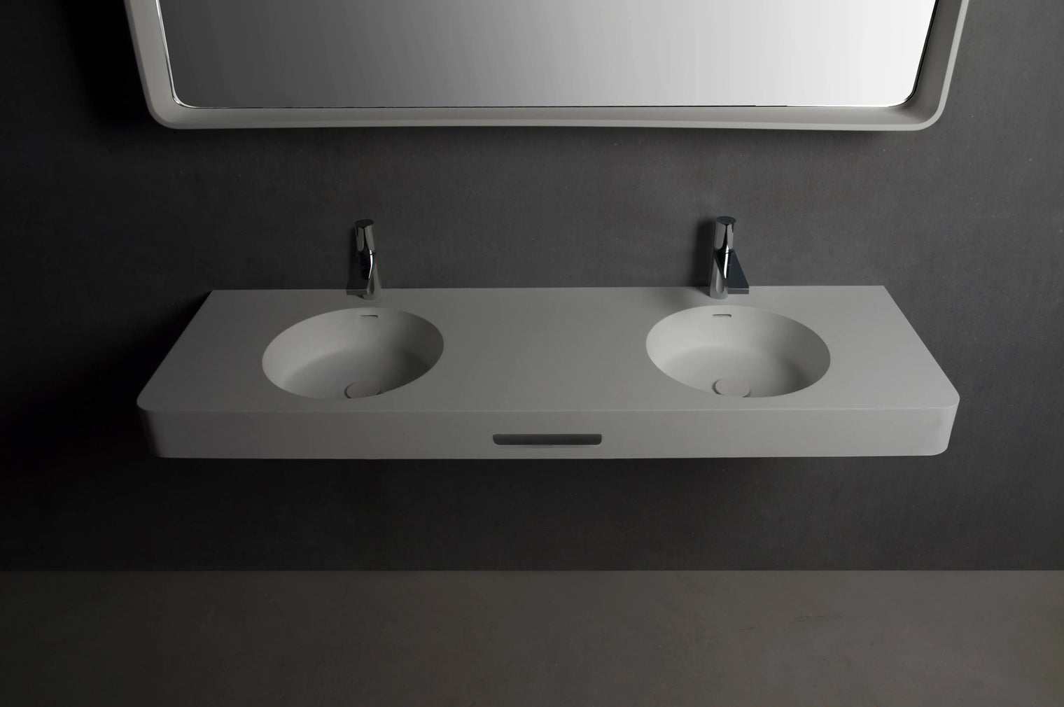 Cirque WM 150DB with Towel Bar-WALL MOUNT WASHBASINS-訂造一體無縫洗手盆,Tailor made Washbasins,waterbasin hk, 浴室物料,浴室裝修,訂造洗手盆,浴室翻新,Bathroomware ,Bespoke bathroom,浴室配件,訂造浴室潔具,訂造浴室傢俬,香港 浴室設計 公司,best custom bathroom furniture HK, Infinite Bath