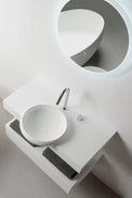 Ardea Semi-Recess Basin (Round)-INFINITE BATH-訂造洗手盆,浴室翻新, small size bathtubs, custom-made bathtub HK,freestanding bathtub Hong Kong, 獨立式 浴缸 香港, premium bathtub brands HK, Where to buy bathtubs in Hong Kong, best custom bathroom furniture HK, Infinite Bath, Infinite浴缸, Cloakroom,Vanities, Mirrors,Bathroom Furniture, 浴室裝修,浴室 櫃 訂造