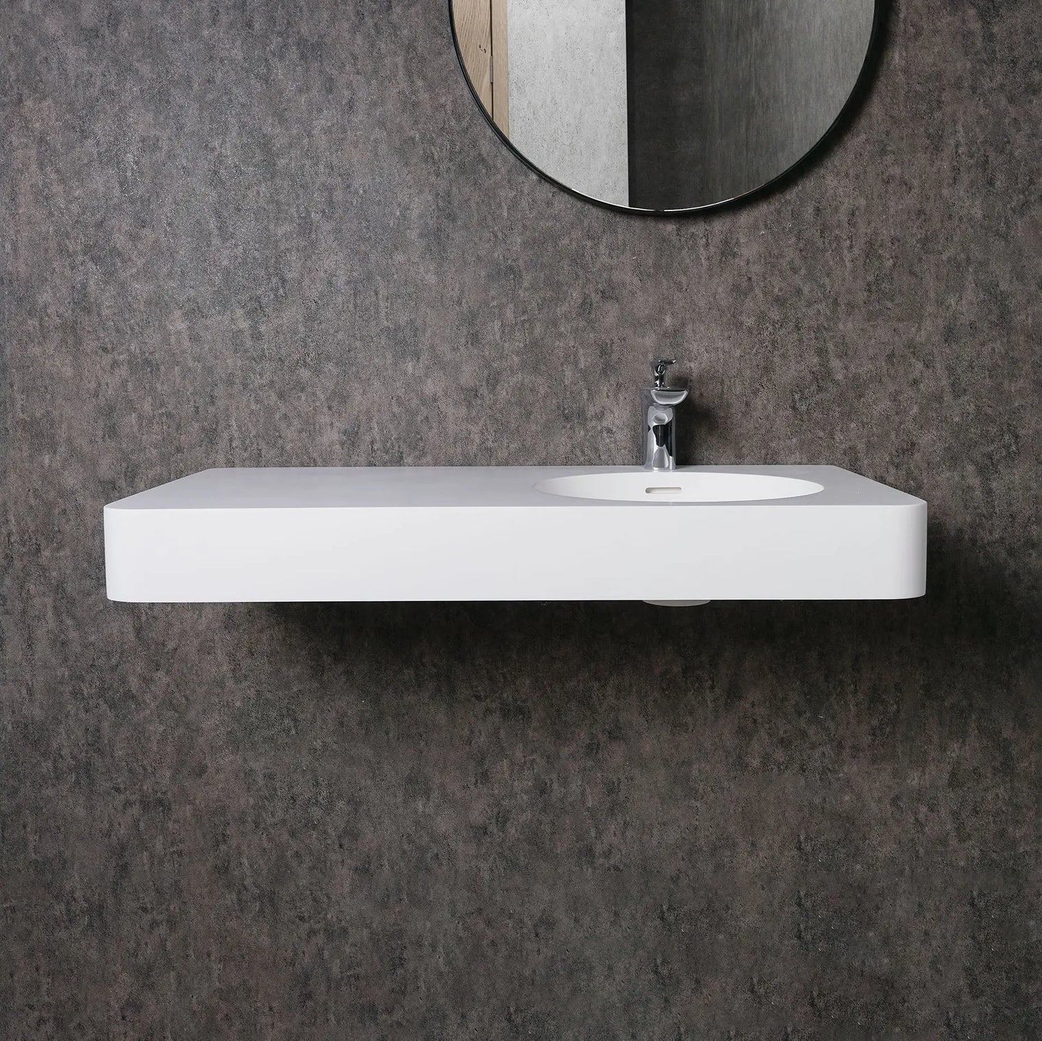 Cirque 90R-WALL MOUNT WASHBASINS-訂造一體無縫洗手盆,Tailor made Washbasins,waterbasin hk, 浴室物料,浴室裝修,訂造洗手盆,浴室翻新,Bathroomware ,Bespoke bathroom,浴室配件,訂造浴室潔具,訂造浴室傢俬,香港 浴室設計 公司,best custom bathroom furniture HK, Infinite Bath