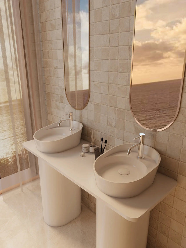 OSAKA Bevel Edge Overcounter Basins INFINITE BATH