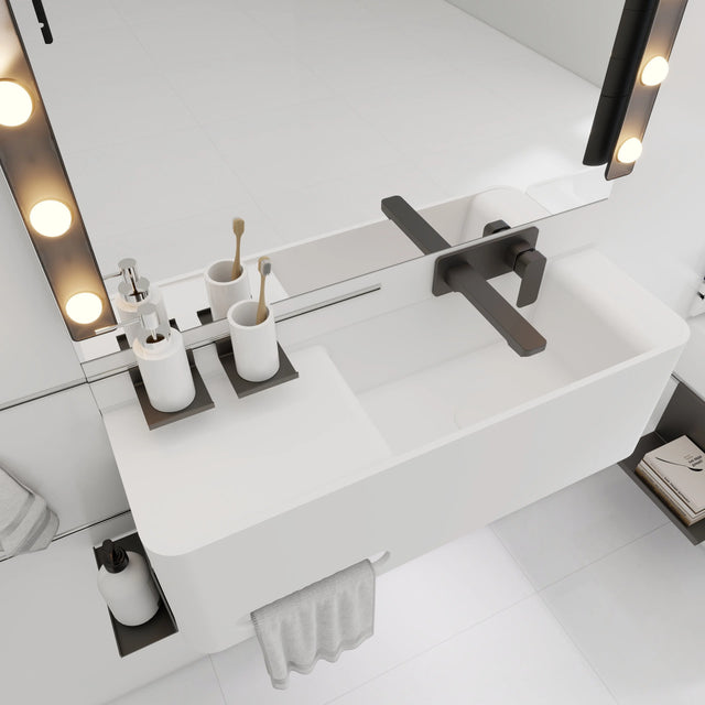 ELEMENTS Wall-Mount Washbasins Bowl on Right INFINITE BATH