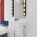 ELEMENTS Wall-Mount Washbasins Bowl on Left w/towel bar INFINITE BATH
