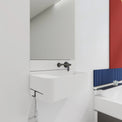 ELEMENTS Wall-Mount Washbasins Bowl on Right w/towel bar INFINITE BATH