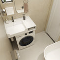 PURE Laundry Sink WM 80L w/Shelf INFINITE