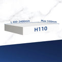 H110mm Top INFINITE BATH