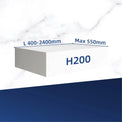 H200mm Top INFINITE BATH