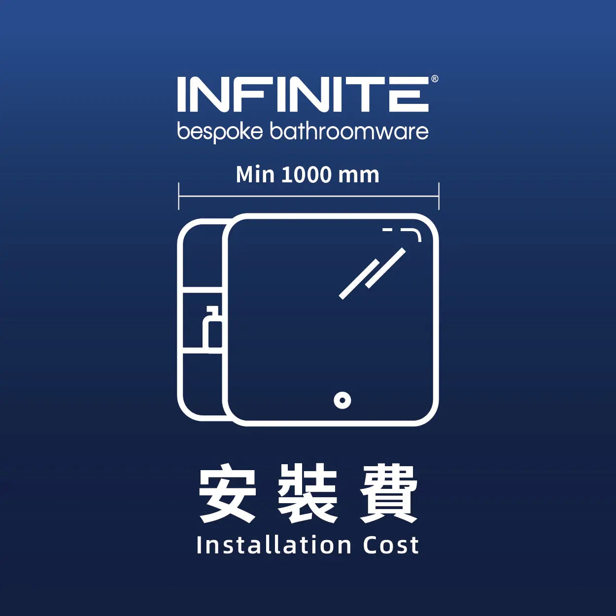 Installation service fee (LED Mirror Cabinet length over 1m)