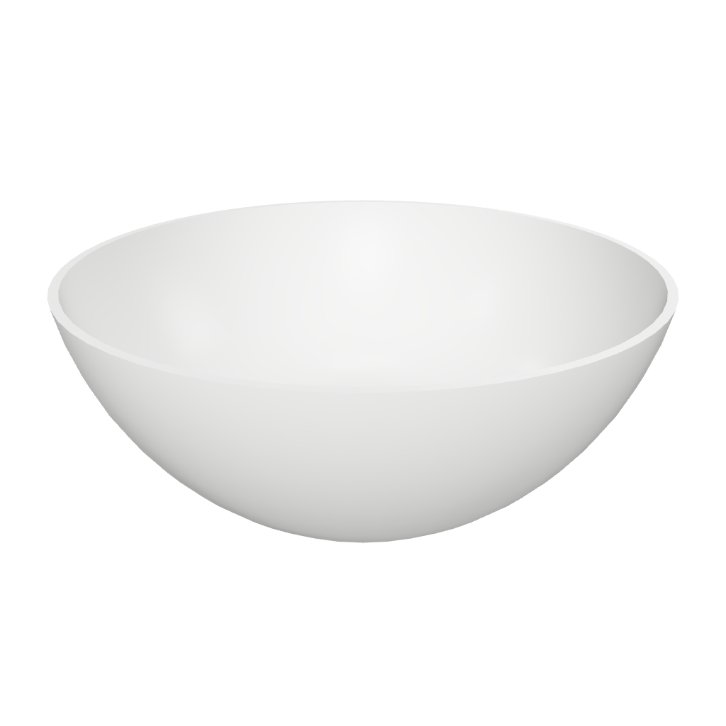 Super Thin Edge 39 Round Solid Surfaces Overcounter Washbasin Super Thin Edge系列超薄邊39厘米圓型膚感人造石台上洗手盆