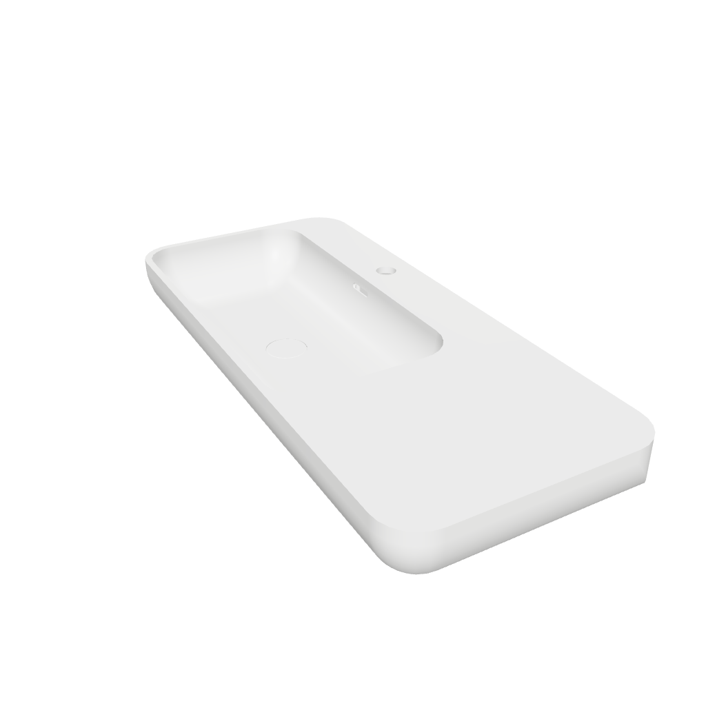 Niagara WM 90L Solid Surfaces Overcounter Washbasin Niagara系列90厘米膚感人造石台上洗手盆