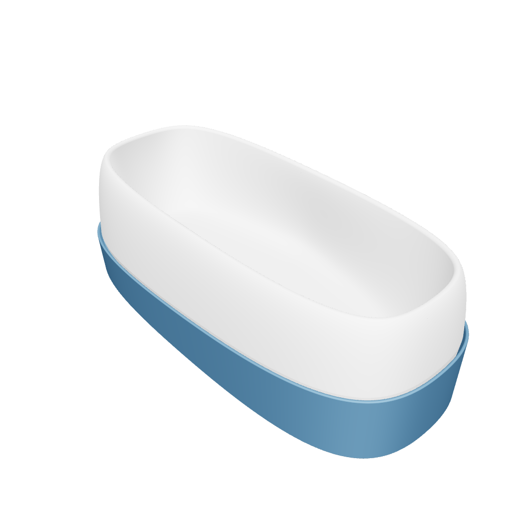 Fujisan 162 Freestanding Designer Solid Surfaces Bathtub 富士山系列1米6長型人造石設計師獨立式大浴缸採用特別溢水設計