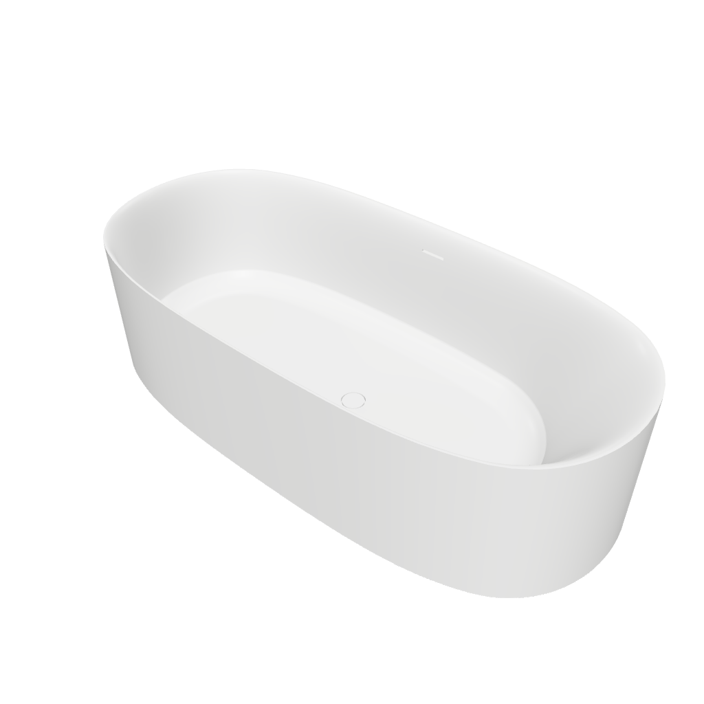 Float 170 Freestanding Designer Solid Surfaces Ellipse Bathtub Float系列1米7橢圓型人造石設計師獨立式大浴缸採用特別溢水設計