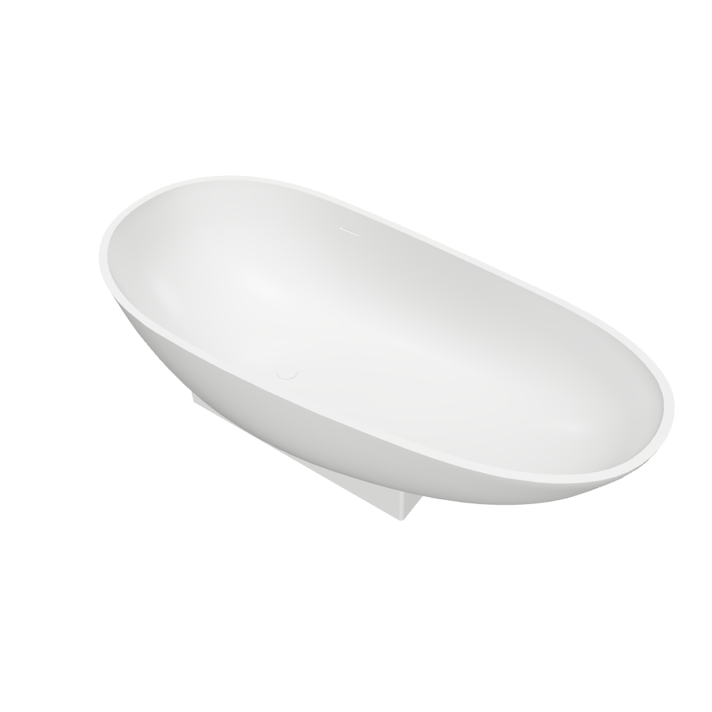 Firenze 180 Freestanding Designer Solid Surfaces Egg Bathtub Firenze系列1米8蛋型人造石設計師獨立式大浴缸採用特別溢水設計