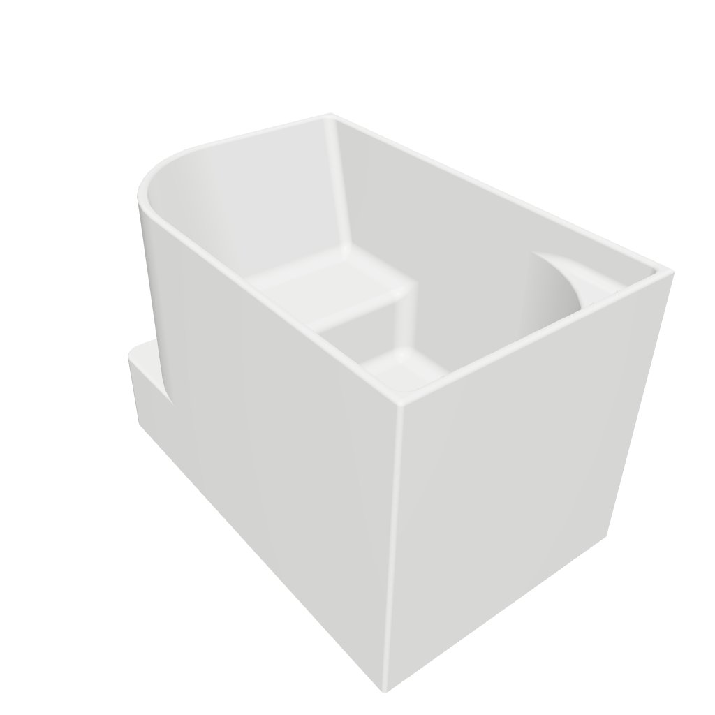 Rovigo 120L Freestanding Solid Surfaces Quarter Bathtub Rovigo系列1米2矩型人造石獨立式蝸居浴缸採用特別溢水設計