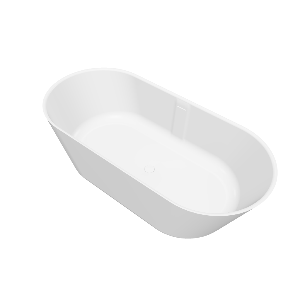 Niagara (Ellipse) 168 Freestanding Solid Surfaces Ellipse Bathtub Niagara系列1米6人造石獨立式大浴缸採用特別溢水設計