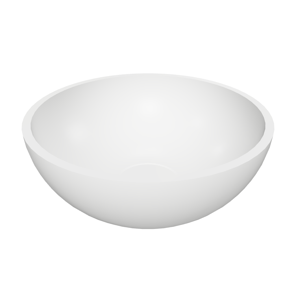 Super Thin Edge 24.5 Solid Surfaces Overcounter Washbasin Super Thin Edge 系列超薄邊24.5厘米圓型膚感人造石台上洗手盆