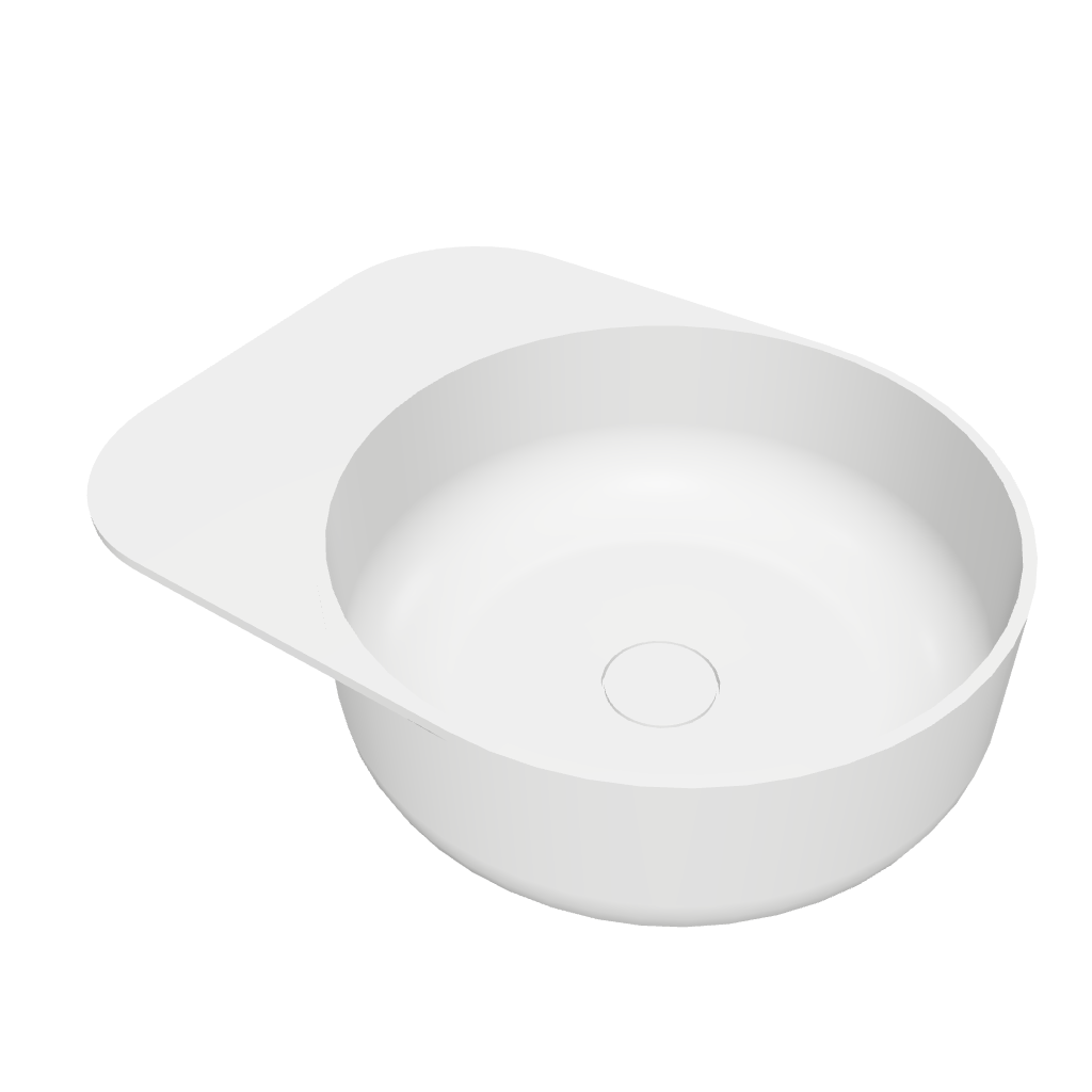 SOLIDCAP 6.0 Designer Solid Surfaces Overcounter Washbasin SOLIDCAP系列60CM人造石設計師檯上式臉盆採用特別溢水設計