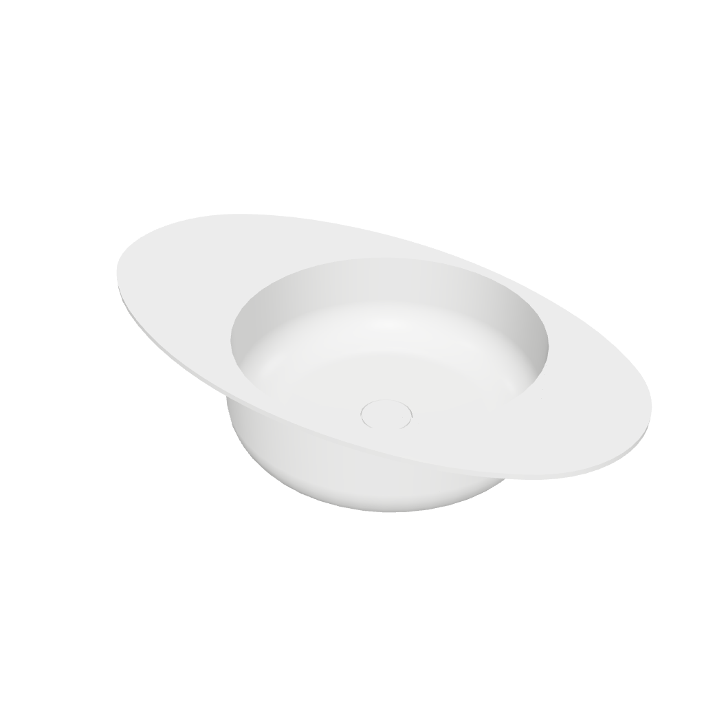 SOLIDCAP 8.0 Designer Solid Surfaces Overcounter Washbasin SOLIDCAP系列80CM人造石設計師檯上式臉盆採用特別溢水設計