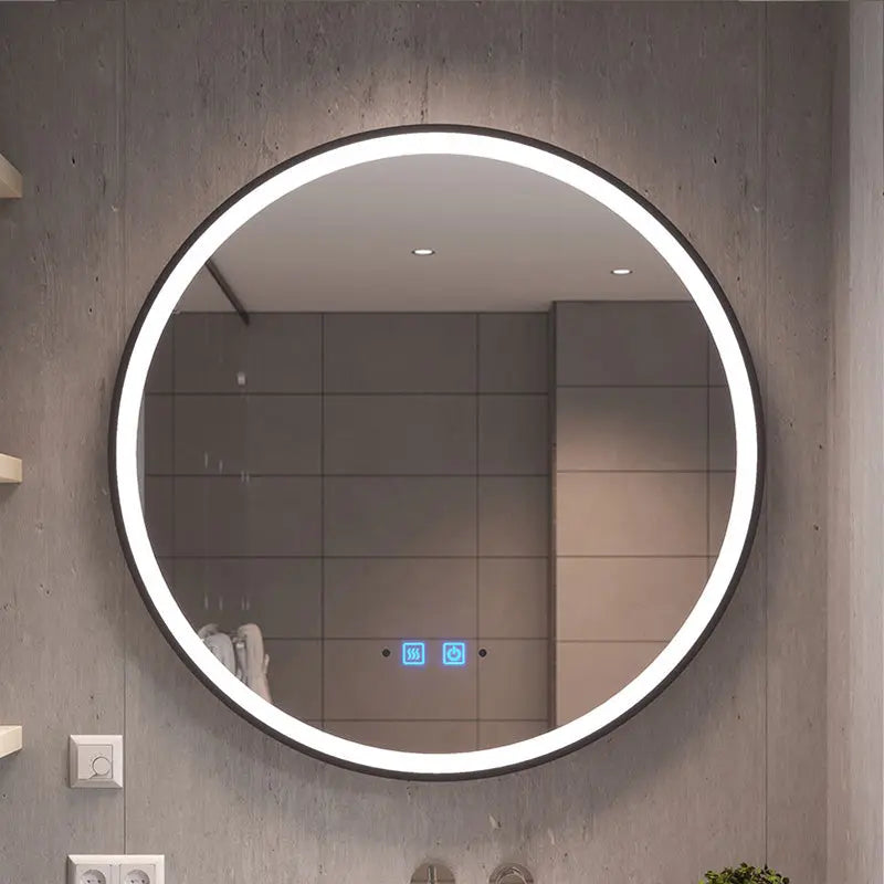 BURGOS LED Mirror 60-Bathroom Vanities-[BURGOS LED Mirror 60-Bathroom Vanities-Smart bathroom Hong Kong, Smart mirror toilet, LED bathroom mirror, Smart mirror with light, High-tech toilet mirror, Smart vanity mirror, Mirror with LED lighting, Modern toilet mirror, Smart makeup mirror, Mirror with built-in lights, Smart mirror for bathroom, Luxury bathroom mirror, Digital mirror Hong Kong, Smart home bathroom accessories,智能浴室 香港, 智能廁所鏡, LED 浴室鏡, 智能鏡帶燈, 高科技廁所鏡, 智能化妝鏡, 鏡子帶LED燈, 內置燈光鏡子, 浴室智能鏡, 豪華浴室鏡, 數碼鏡子 香港, 