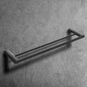 bathroom accessory NUUK Double Towel Rail 60-Towel Rails & Towel Rings-high-end bathtub showroom Hong Kong, Infinite Bath, Infinite Showroom, mirror cabinet,Bathtub details, Bathroom Accessories,bathroom solid surface, bathroom tailor,bathroom furniture, 浴室物料,浴室配件,浴缸香港, Bathroomware ,Bespoke bathroom,洗手盤 訂造,Cloakroom,Vanities, Mirrors,Bathroom Furniture, 浴室裝修,浴室 櫃 訂造