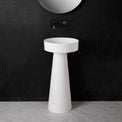 pedestal basin Float P D40 w/Pedestal-PEDESTAL WASHBASINS-訂造一體無縫洗手盆,Tailor made Washbasins,waterbasin hk, 浴室物料,浴室裝修,訂造洗手盆,浴室翻新,Bathroomware ,Bespoke bathroom,浴室配件,訂造浴室潔具,訂造浴室傢俬,香港 浴室設計 公司,best custom bathroom furniture HK, Infinite Bath