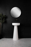 pedestal basin Float P D40 w/Pedestal-PEDESTAL WASHBASINS-訂造一體無縫洗手盆,Tailor made Washbasins,waterbasin hk, 浴室物料,浴室裝修,訂造洗手盆,浴室翻新,Bathroomware ,Bespoke bathroom,浴室配件,訂造浴室潔具,訂造浴室傢俬,香港 浴室設計 公司,best custom bathroom furniture HK, Infinite Bath