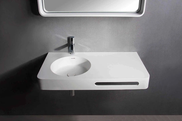 Cirque WM 90L-WALL MOUNT WASHBASINS-訂造一體無縫洗手盆,Tailor made Washbasins,waterbasin hk, 浴室物料,浴室裝修,訂造洗手盆,浴室翻新,Bathroomware ,Bespoke bathroom,浴室配件,訂造浴室潔具,訂造浴室傢俬,香港 浴室設計 公司,best custom bathroom furniture HK, Infinite Bath