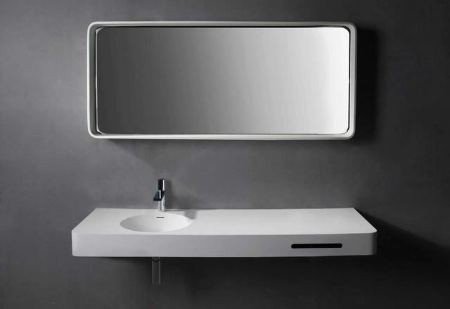 Cirque WM 120L with Towel Bar-WALL MOUNT WASHBASINS-訂造一體無縫洗手盆,Tailor made Washbasins,waterbasin hk, 浴室物料,浴室裝修,訂造洗手盆,浴室翻新,Bathroomware ,Bespoke bathroom,浴室配件,訂造浴室潔具,訂造浴室傢俬,香港 浴室設計 公司,best custom bathroom furniture HK, Infinite Bath