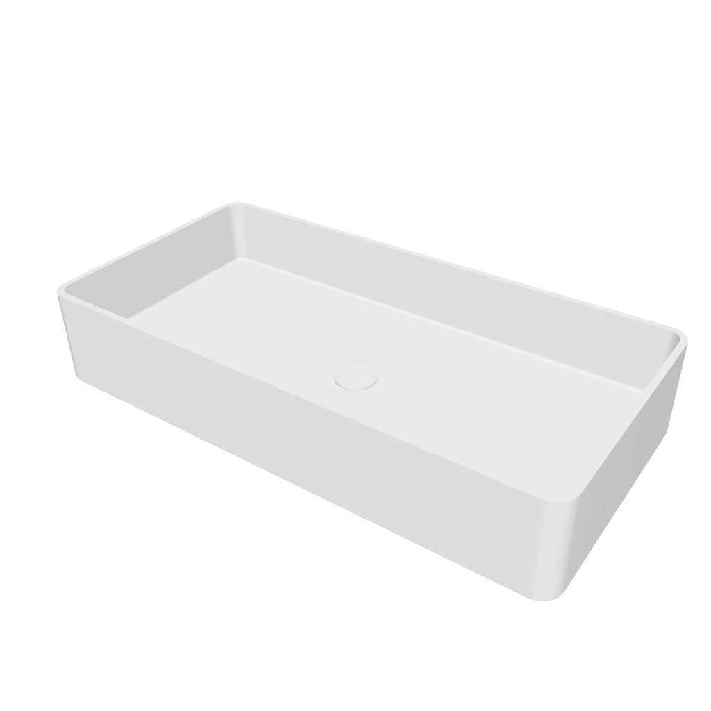 INFINITE | Bologna RR 80 Overcounter Washbasin | INFINITE Solid Surfaces