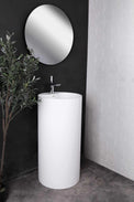 pedestal basin Badia P 45-PEDESTAL WASHBASINS-訂造一體無縫洗手盆,Tailor made Washbasins,waterbasin hk, 浴室物料,浴室裝修,訂造洗手盆,浴室翻新,Bathroomware ,Bespoke bathroom,浴室配件,訂造浴室潔具,訂造浴室傢俬,香港 浴室設計 公司,best custom bathroom furniture HK, Infinite Bath
