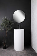 pedestal basin Badia P 45-PEDESTAL WASHBASINS-訂造一體無縫洗手盆,Tailor made Washbasins,waterbasin hk, 浴室物料,浴室裝修,訂造洗手盆,浴室翻新,Bathroomware ,Bespoke bathroom,浴室配件,訂造浴室潔具,訂造浴室傢俬,香港 浴室設計 公司,best custom bathroom furniture HK, Infinite Bath