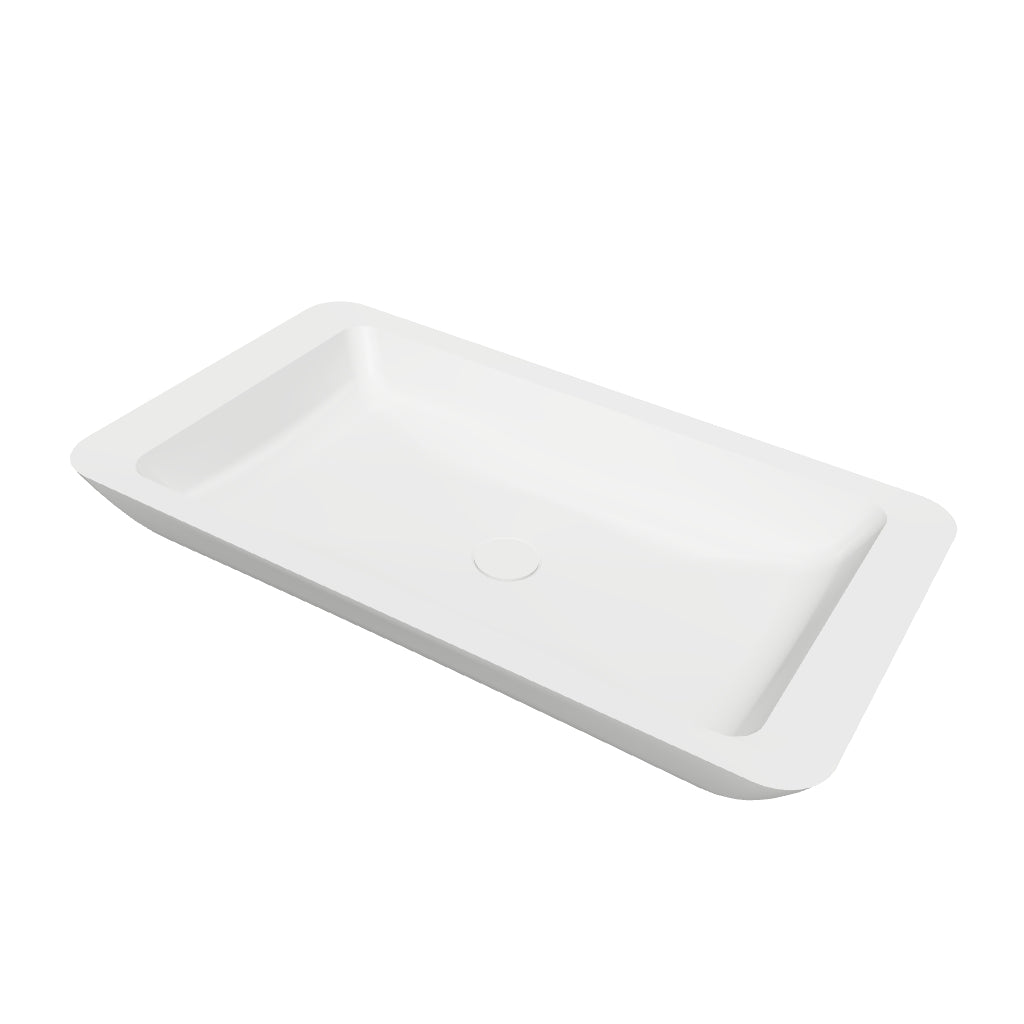 INFINITE | Bari RR 80 Overcounter Washbasin | INFINITE Solid Surfaces