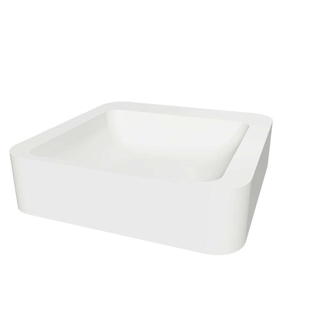 INFINITE | Bari Deck 41 Overcounter Washbasin | INFINITE Solid Surfaces