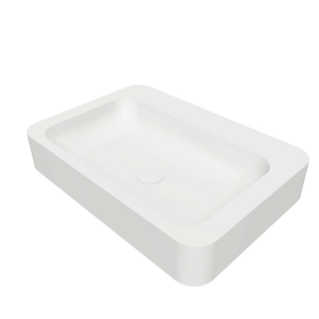 INFINITE | Bari Deck 60 Overcounter Washbasin | INFINITE Solid Surfaces