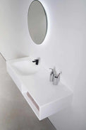 Spio WM 140L w/Shelf-WALL MOUNT WASHBASINS-訂造一體無縫洗手盆,Tailor made Washbasins,waterbasin hk, 浴室物料,浴室裝修,訂造洗手盆,浴室翻新,Bathroomware ,Bespoke bathroom,浴室配件,訂造浴室潔具,訂造浴室傢俬,香港 浴室設計 公司,best custom bathroom furniture HK, Infinite Bath